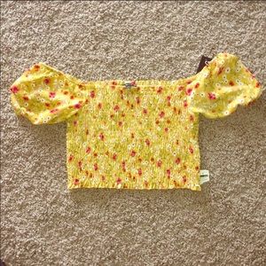 Mustard Color top Crop